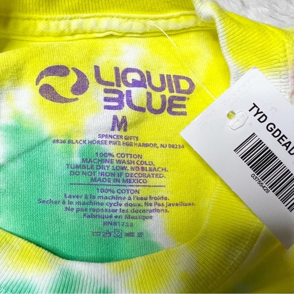NWT Liquid Blue Grateful Dead Sunshine Dancing Bears Tie Dye T-Shirt Unisex M - Picture 5 of 5